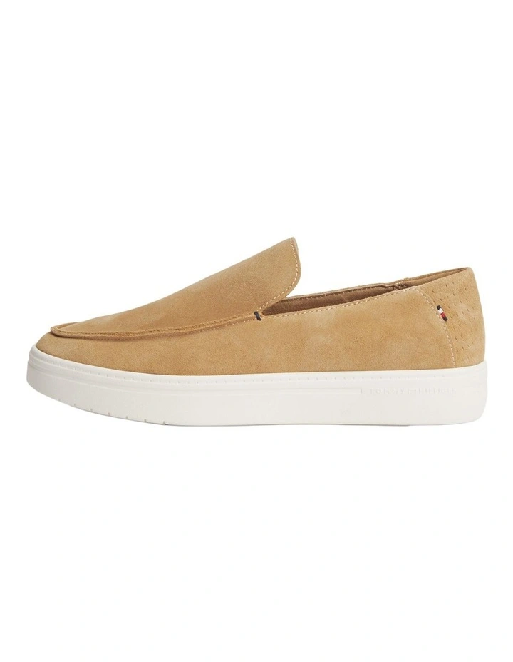 Lightweight Suede Loafers in Beige image 6