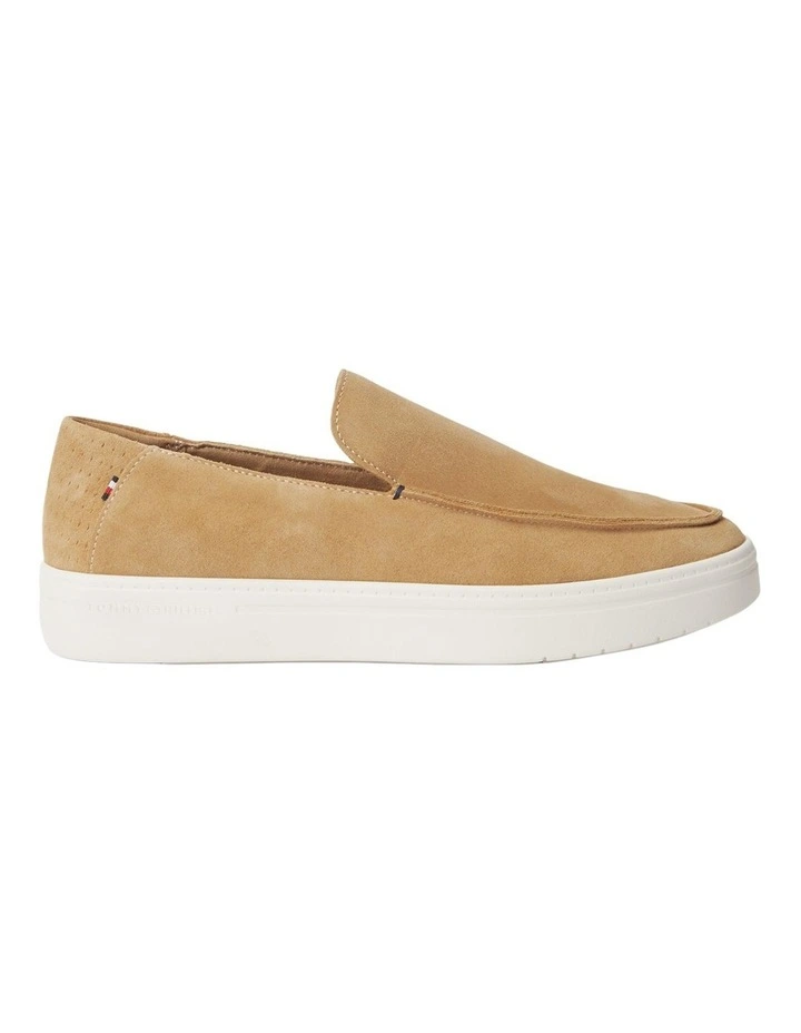 Lightweight Suede Loafers in Beige image 7