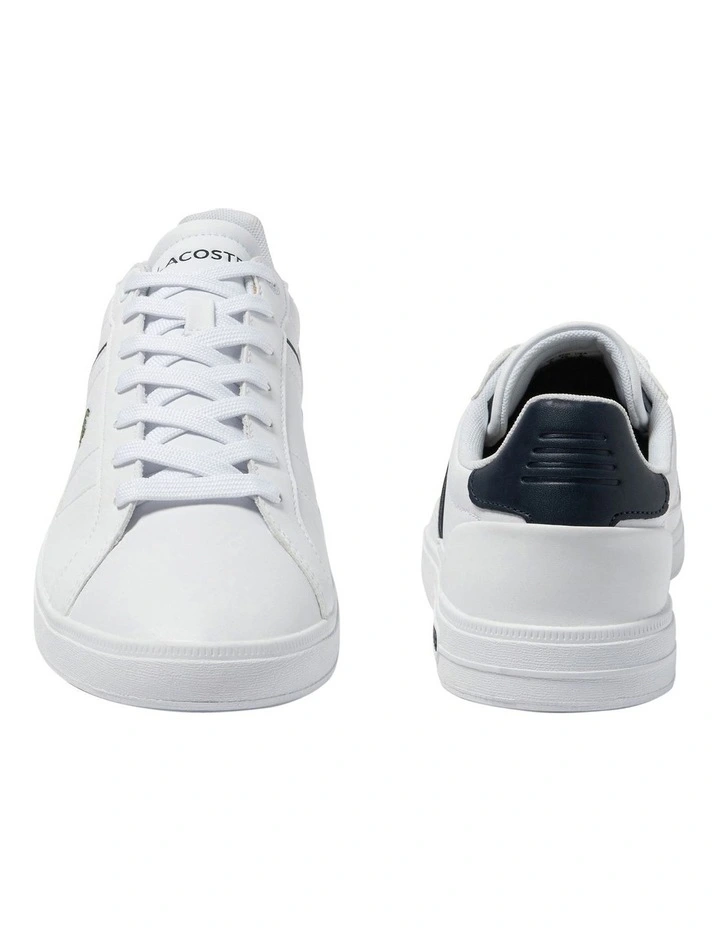 Europa Pro Leather Sneaker in White/Navy image 4
