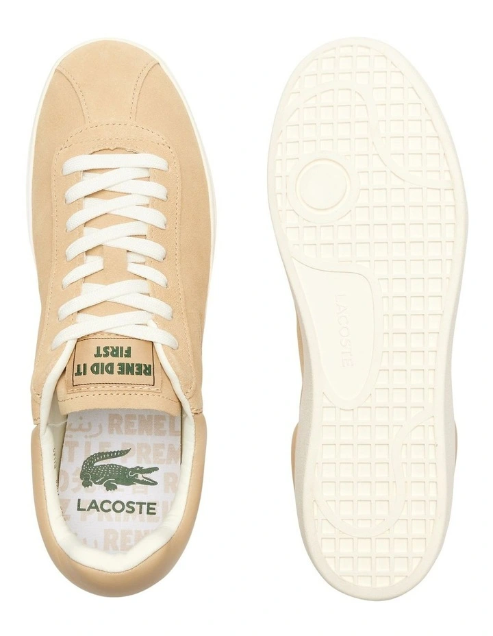 Baseshot Tonal Leather Sneakers in Brown image 5