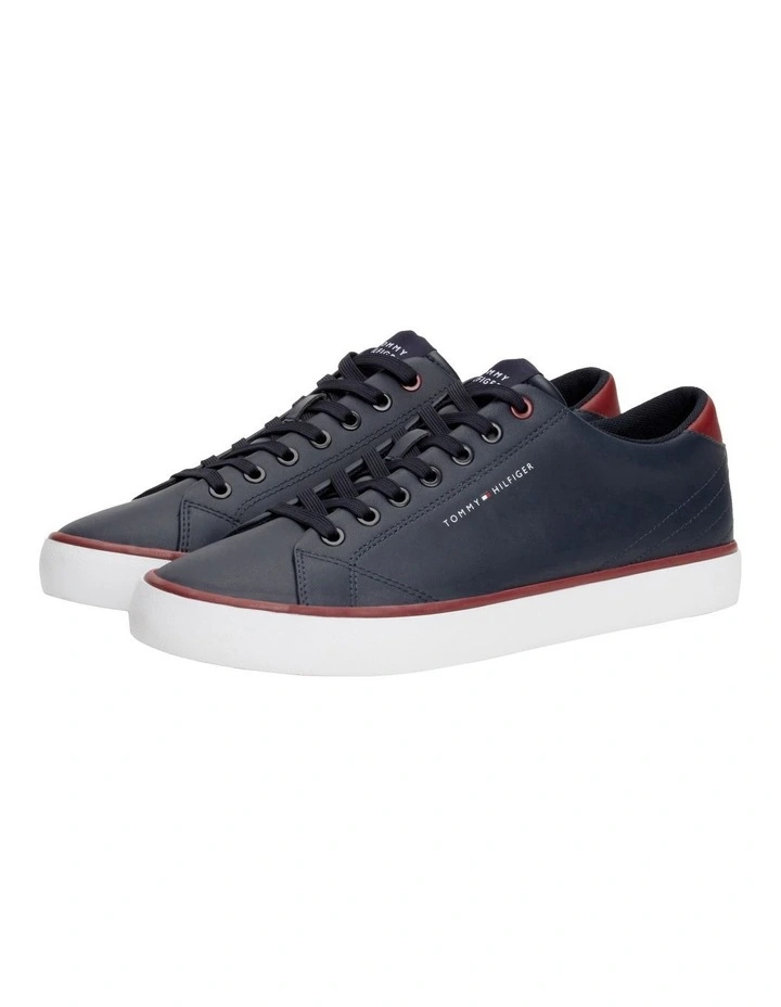 Hi Vulc Low Leather Sneaker in Navy image 2