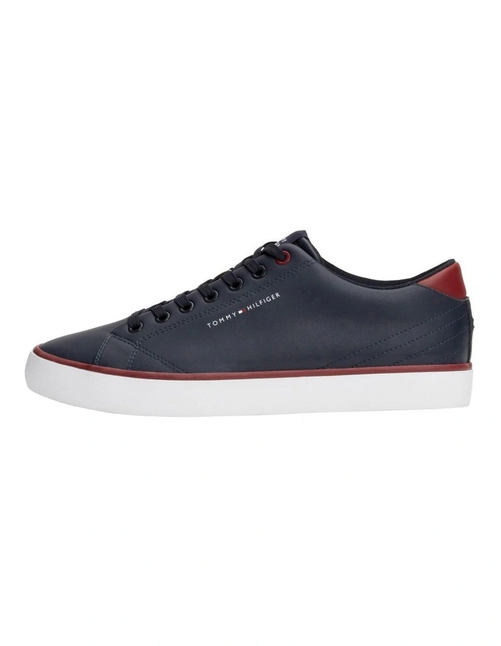 Hi Vulc Low Leather Sneaker in Navy image 3