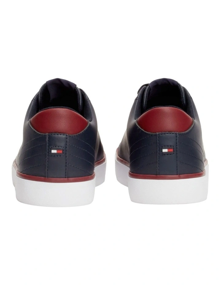 Hi Vulc Low Leather Sneaker in Navy image 4