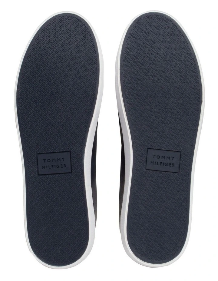 Hi Vulc Low Leather Sneaker in Navy image 7