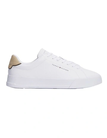 Court Leather Detail Essential Sneaker in White