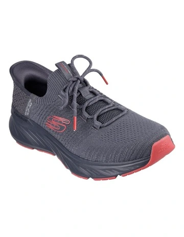 Edgeride Slip-In Sneaker in Charcoal/Red