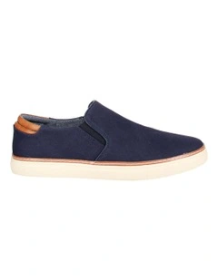 Bradley Canvas Slip On Sneaker in Navy