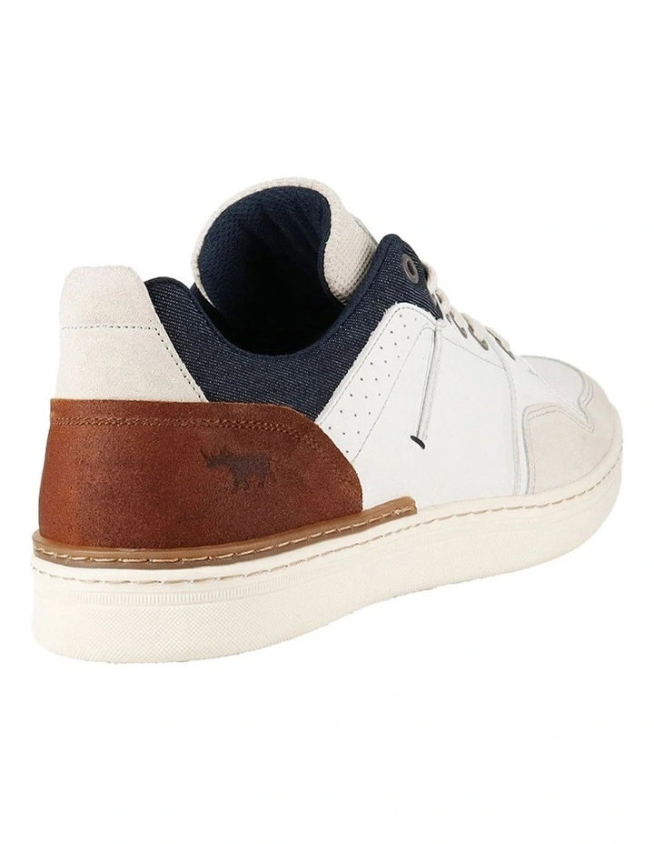 Texas Leather Sneaker in Off White image 2