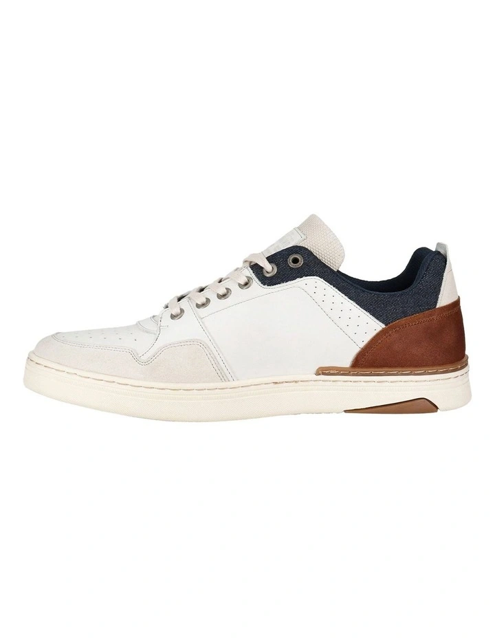 Texas Leather Sneaker in Off White image 3