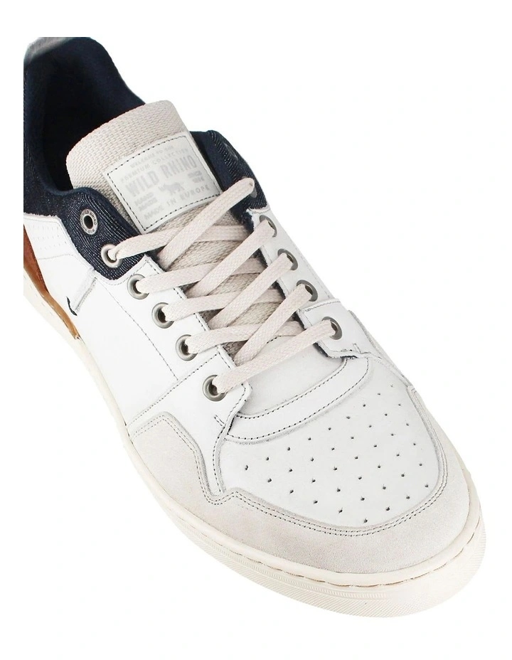 Texas Leather Sneaker in Off White image 4
