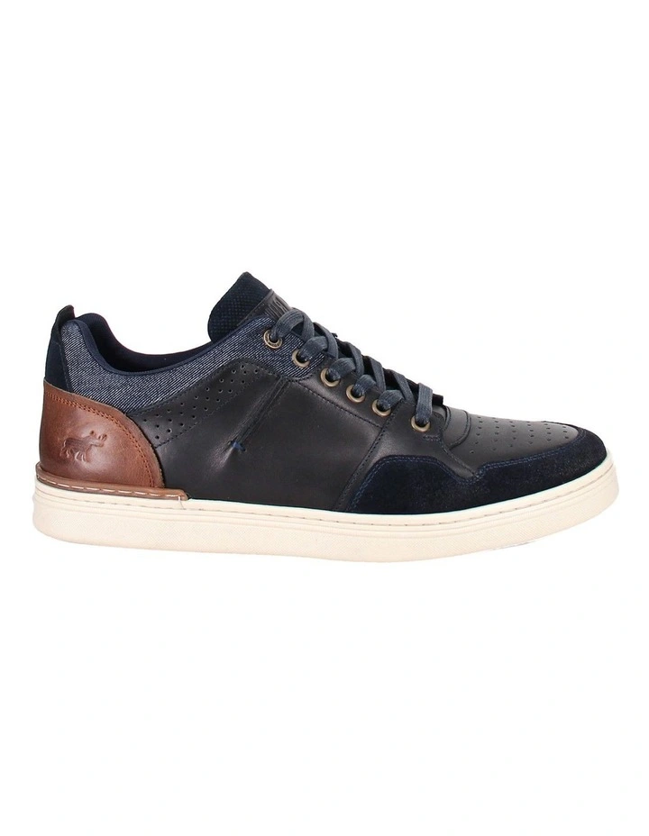Texas Leather Sneaker in Navy image 1