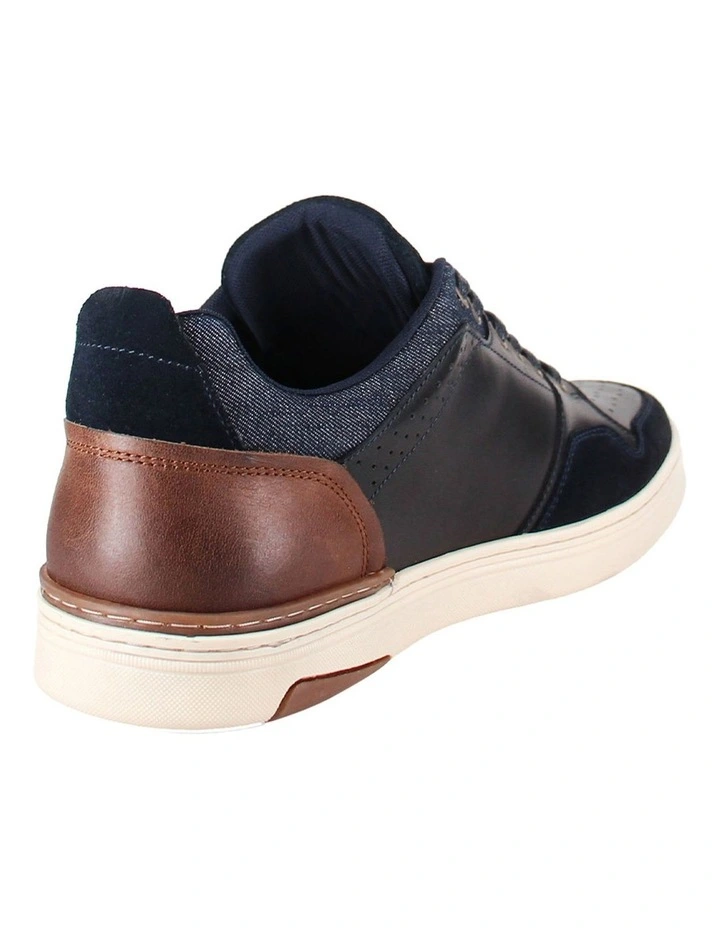 Texas Leather Sneaker in Navy image 2