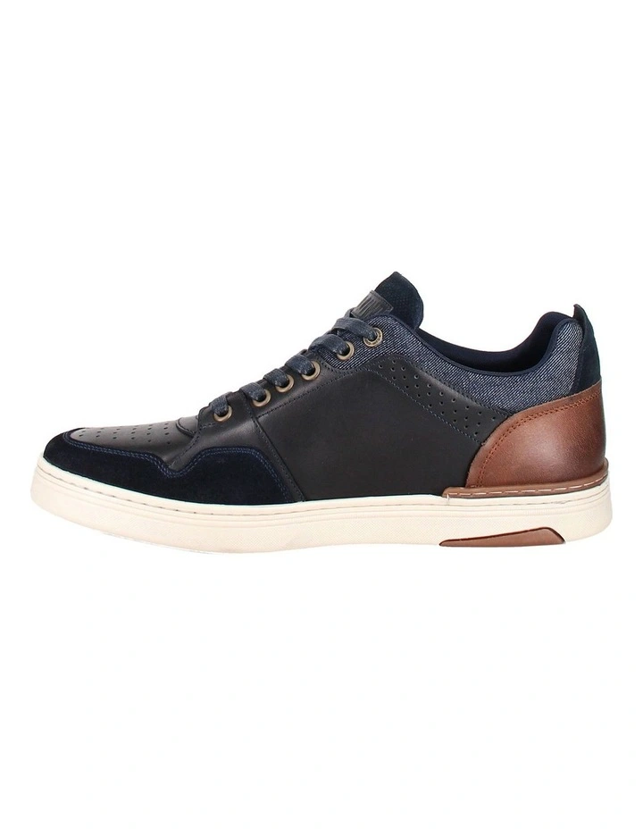 Texas Leather Sneaker in Navy image 3