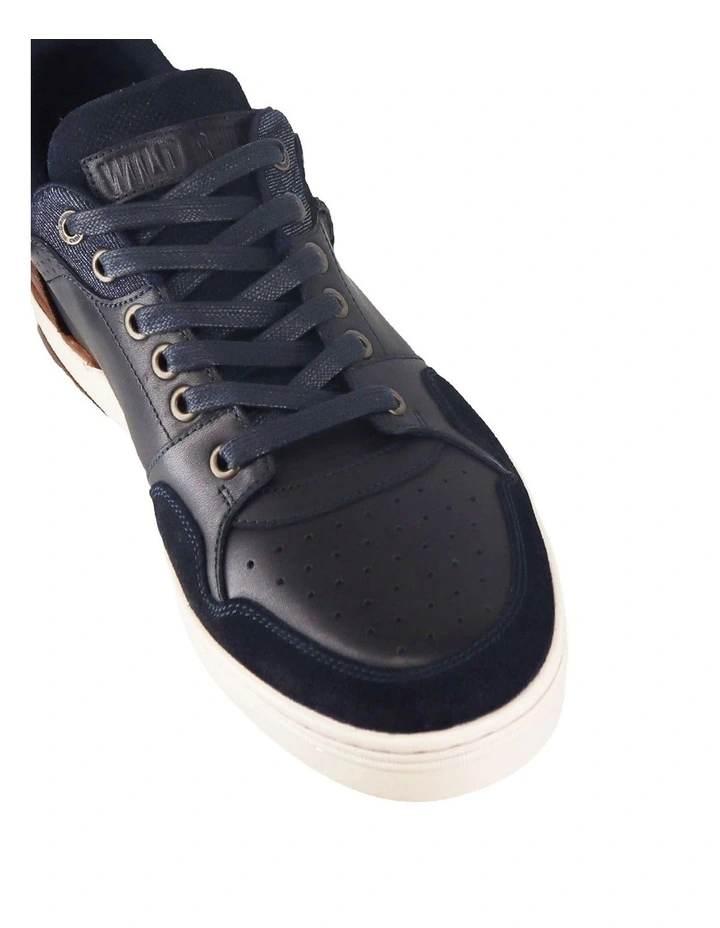 Texas Leather Sneaker in Navy image 4