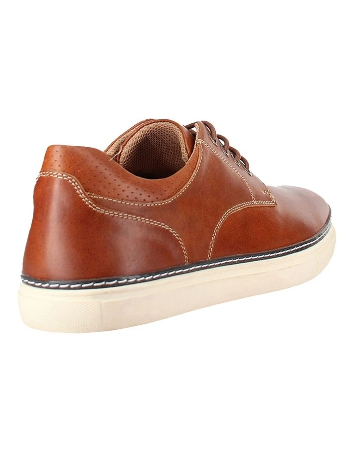 Border Leather Sneaker in Tan image 2