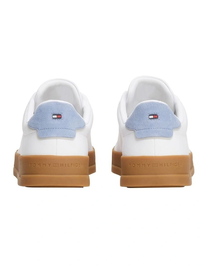 Court Sneaker in White/Brisk Blue image 6