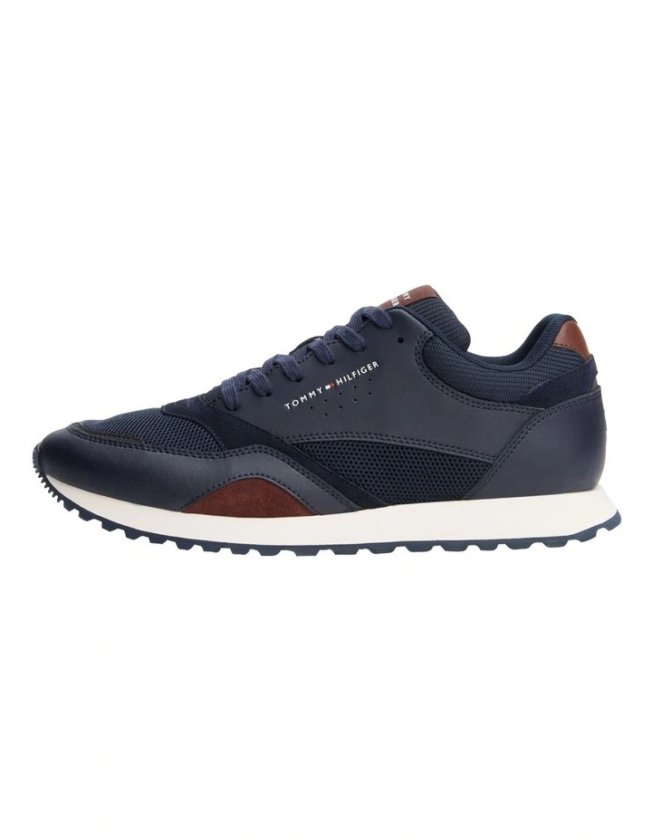 Mesh Logo Trainers in Blue image 2