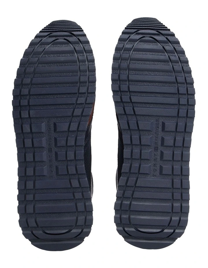 Mesh Logo Trainers in Blue image 6