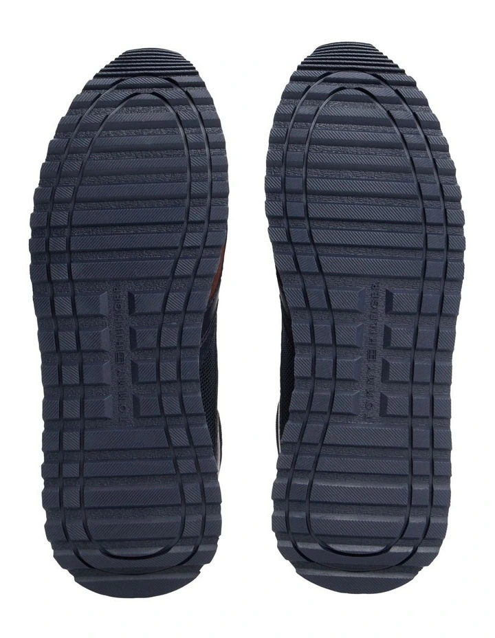 Mesh Logo Trainer Sneaker in Navy image 6