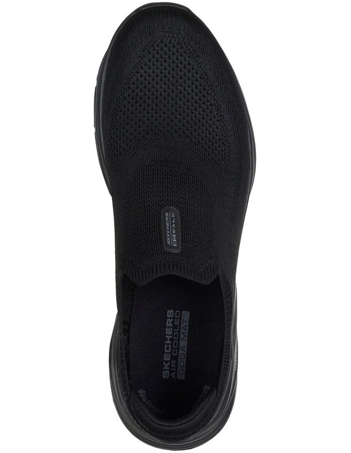 Go Walk 8 Slip On Sneaker in Black image 3