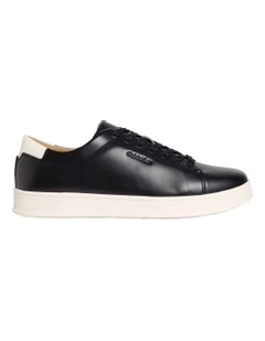 Pure Low Laceup Cupsole Hf Lth Sneaker in Black/Marshmallow