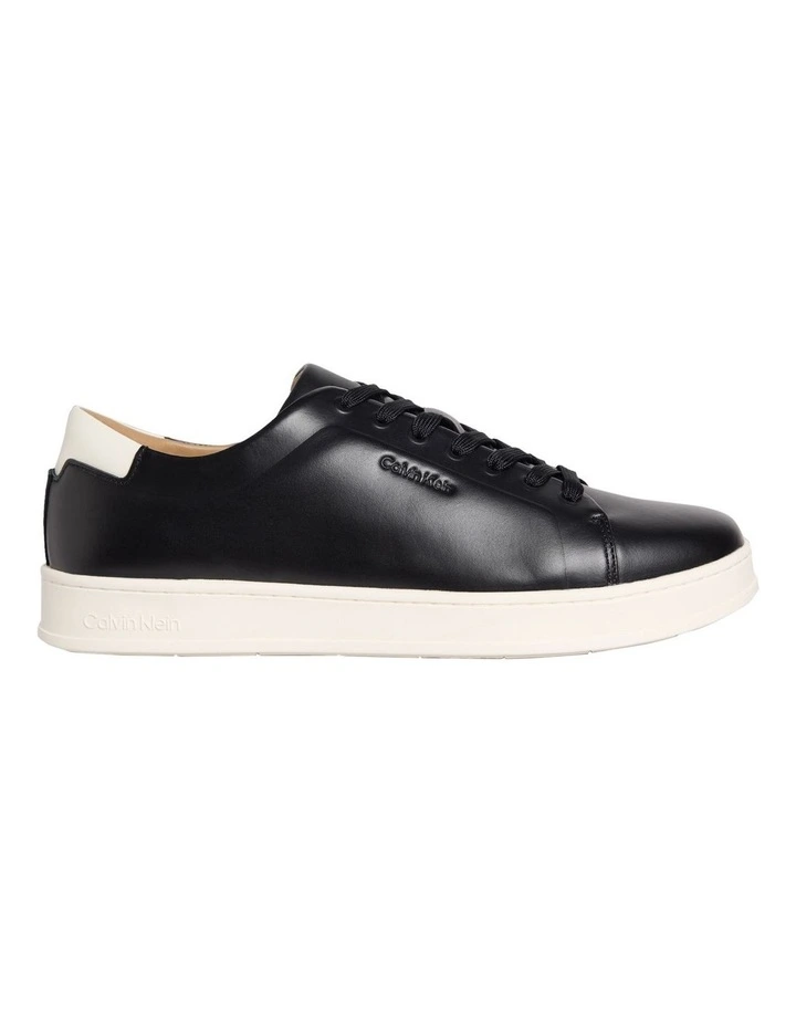 Pure Low Laceup Cupsole Hf Lth Sneaker in Black/Marshmallow image 1