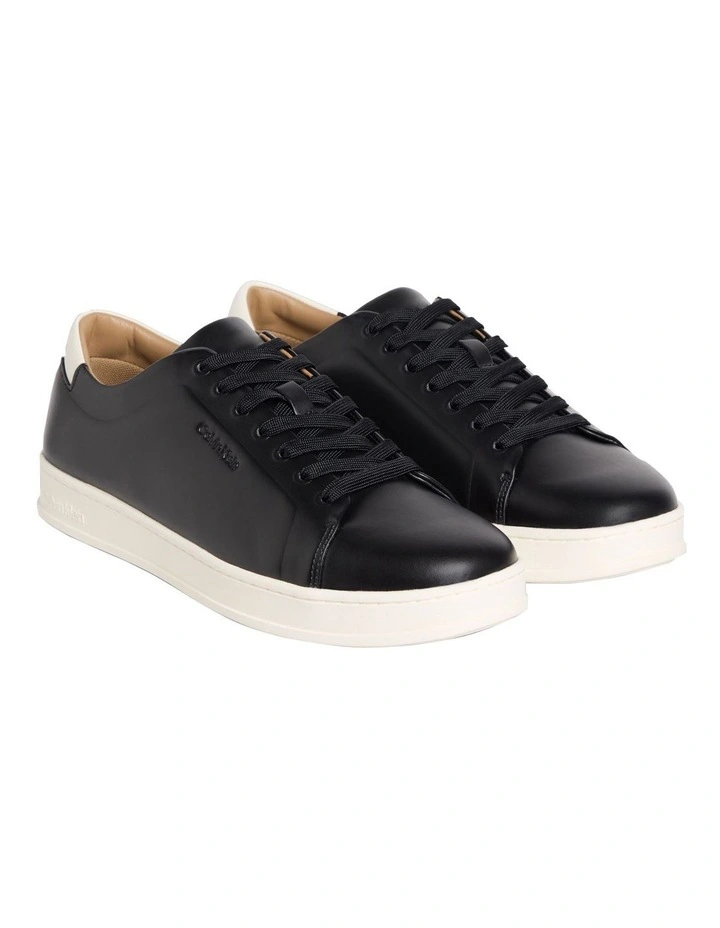 Pure Low Laceup Cupsole Hf Lth Sneaker in Black/Marshmallow image 2