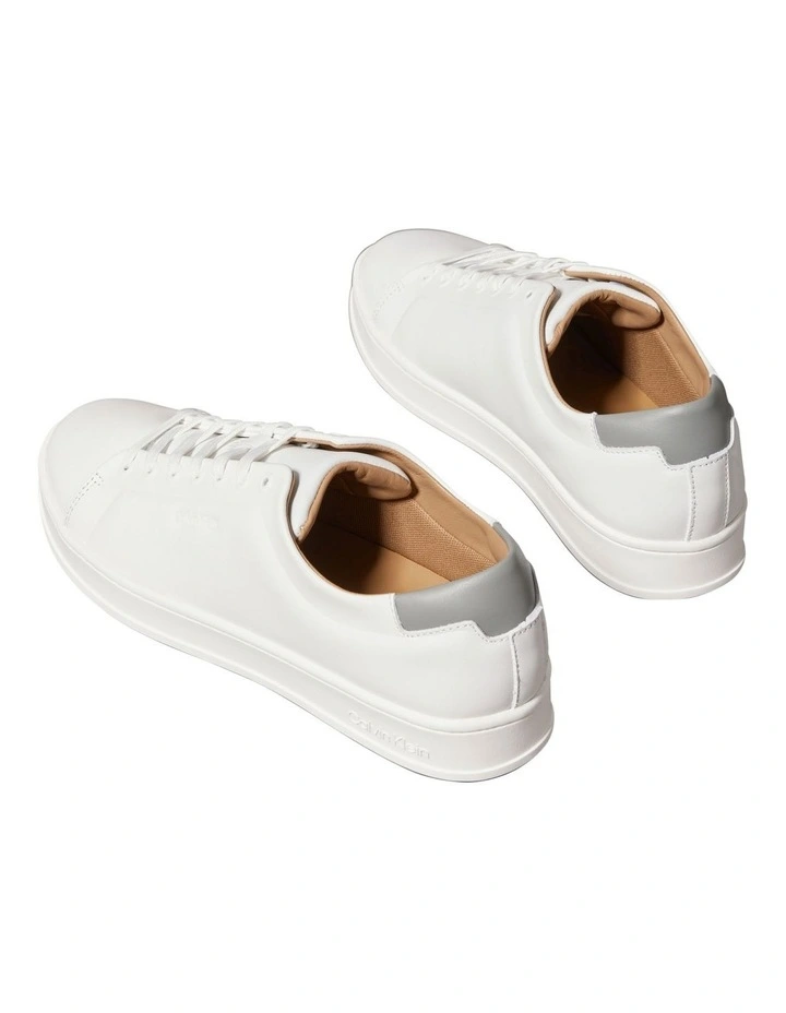 Pure Low Laceup Cupsole Hf Lth Sneaker in Bright White/Granite image 3