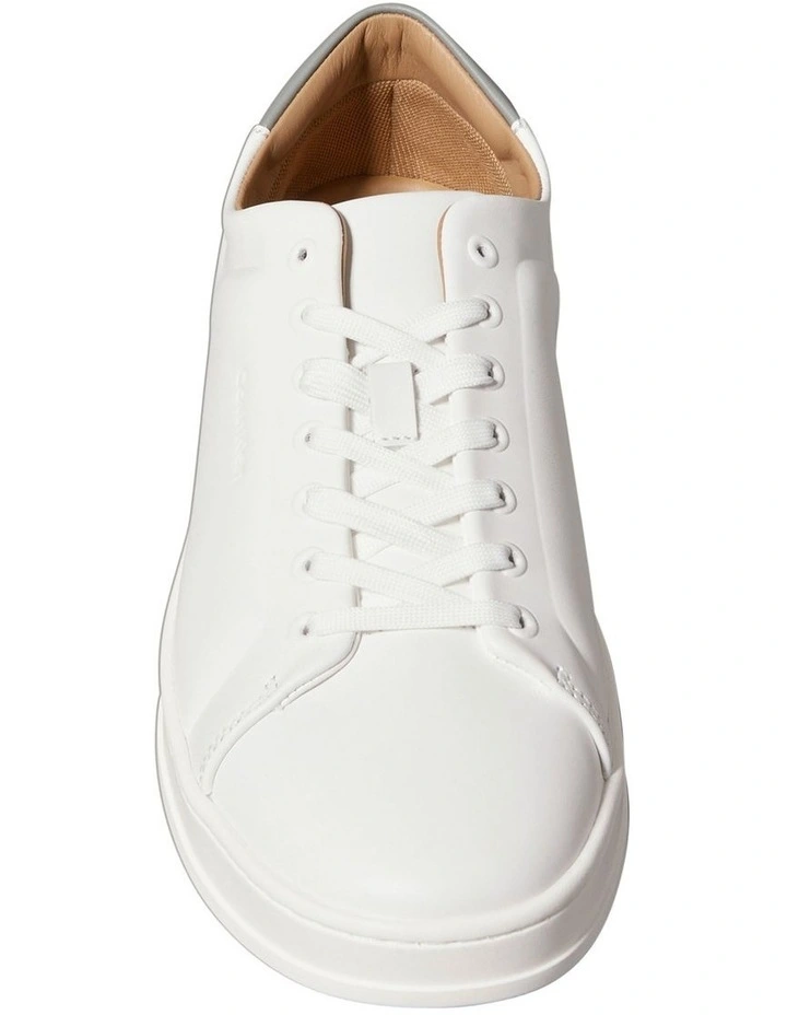 Pure Low Laceup Cupsole Hf Lth Sneaker in Bright White/Granite image 7