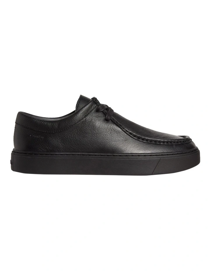 Hybrid Apron Lace Up Lth Sneaker in Triple Black image 1