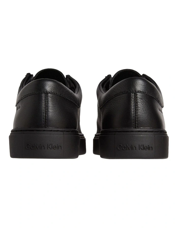 Hybrid Apron Lace Up Lth Sneaker in Triple Black image 3