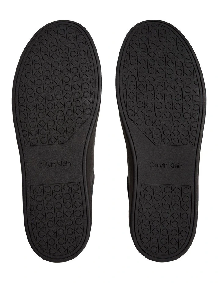 Hybrid Apron Lace Up Lth Sneaker in Triple Black image 5