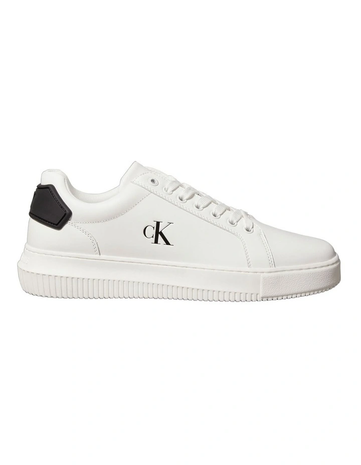 Chunky Cupsole Ru Patch Lth Sneaker in Bright White/Black image 1