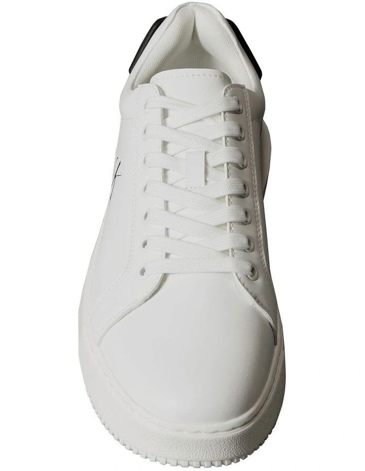 Chunky Cupsole Ru Patch Lth Sneaker in Bright White/Black image 5