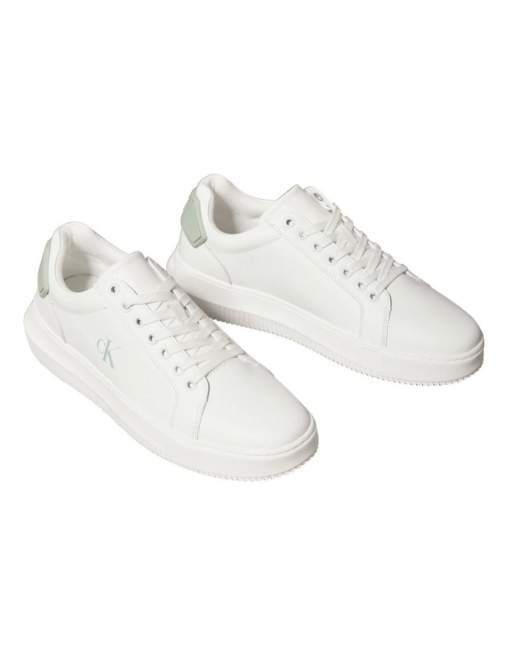 Chunky Cupsole Ru Patch Lth Sneaker in Bright White/Silt Grey image 2