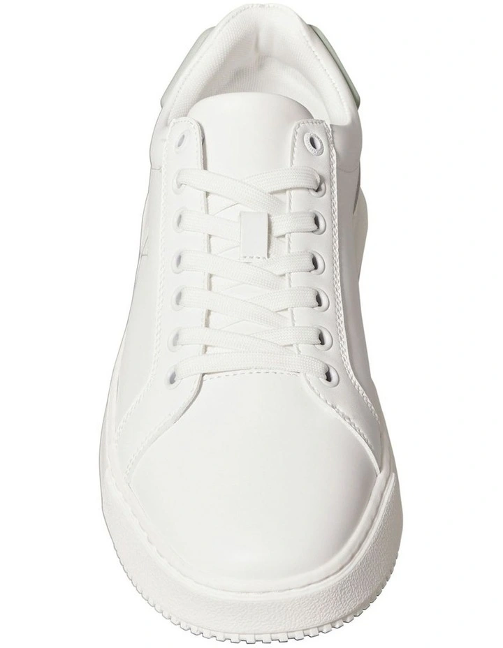 Chunky Cupsole Ru Patch Lth Sneaker in Bright White/Silt Grey image 4