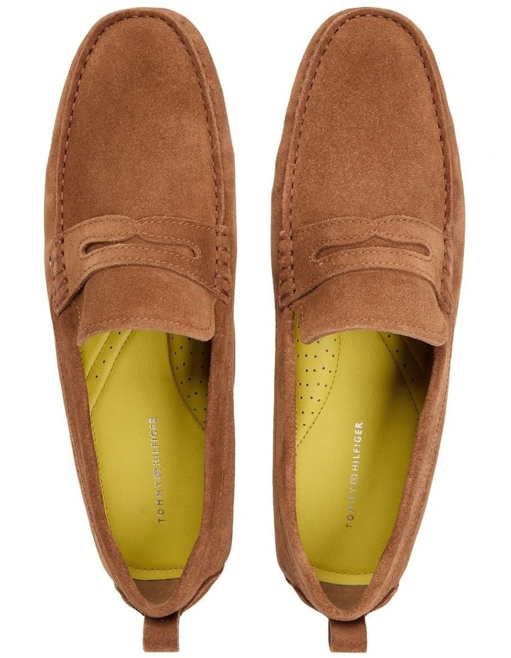Suede Cleat Driver Shoes in Brown image 3