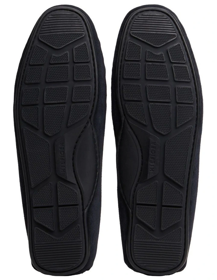 Suede Cleat Driver Shoes in Navy image 4