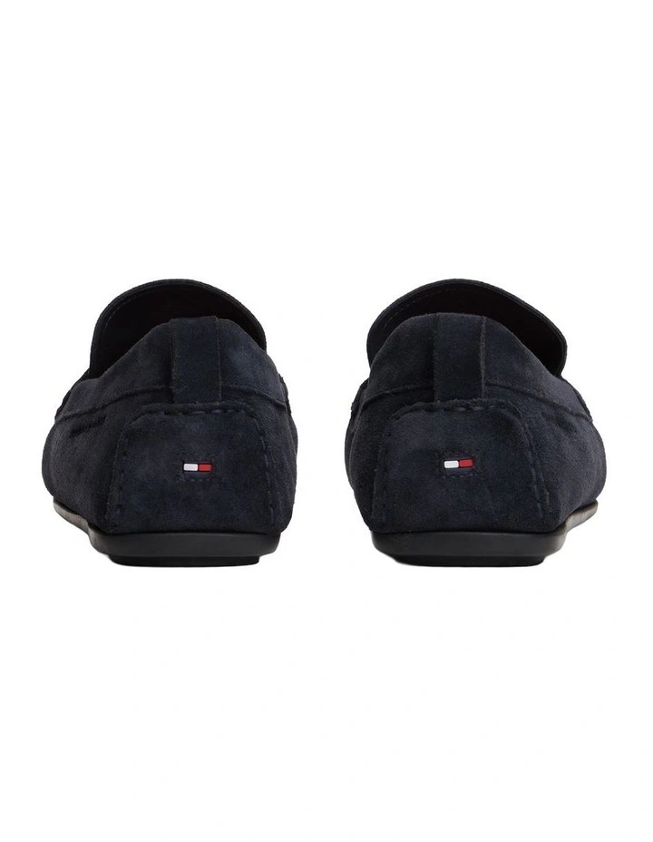 Suede Cleat Driver Shoes in Navy image 5