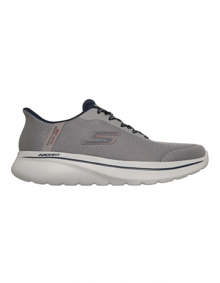 Go Walk Arch Fit N-Joy Sneaker in Grey/Navy image 1