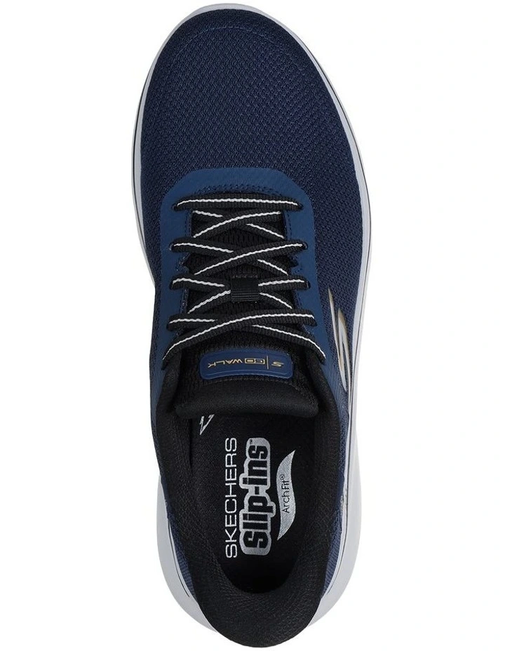 Go Walk Arch Fit N-Joy Sneaker in Grey/Navy image 5