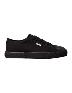 Vulc Laceup Canvas Sneakers in Triple Black