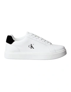 Classic Cupsole Laceup Trainer Shoes in White