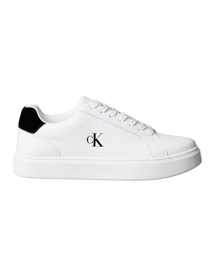 Classic Cupsole Laceup Trainer Shoes in White image 1