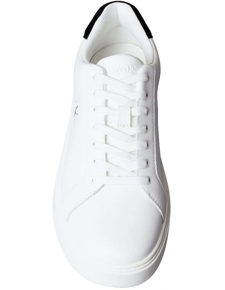 Classic Cupsole Laceup Trainer Shoes in White image 5