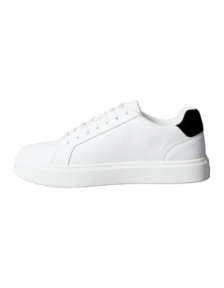 Classic Cupsole Laceup Trainer Shoes in White image 6