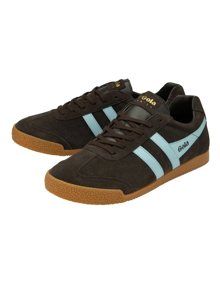 Harrier Sneaker in Brown and Pale Blue image 3