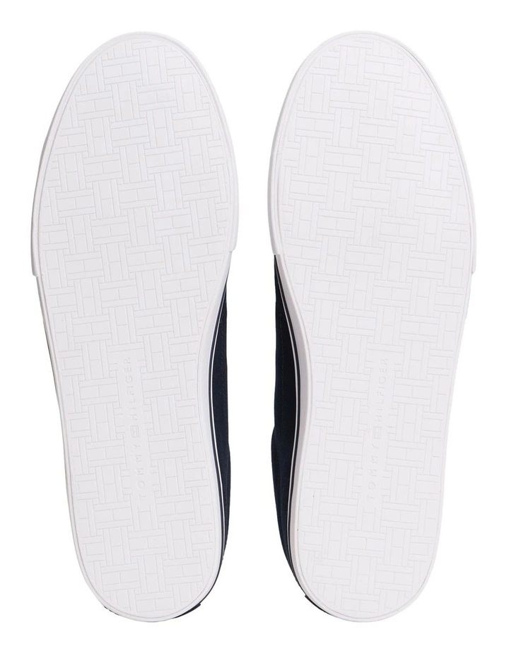 Canvas Embossed Trainers in Navy image 5