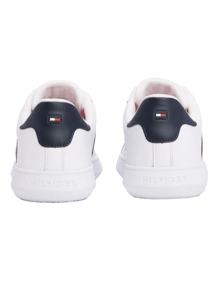 Daniel Leather Sneakers in White image 4