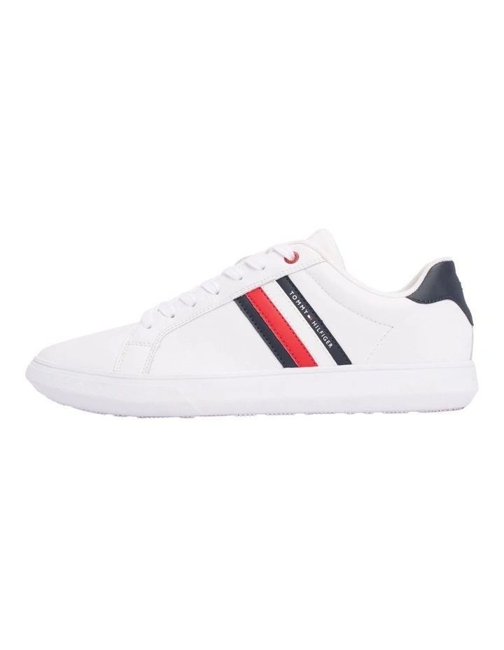 Daniel Leather Sneakers in White image 5